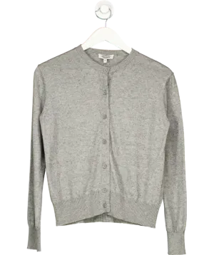 Albaray Grey Cotton & Cashmere Blend Cardigan UK 10