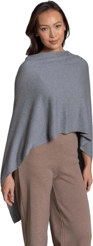 Caroline Grace Cashmere Blend Poncho by Alashan Lightweight & Super Soft - 95% Cotton 5% Cashmere - Great Gift Item