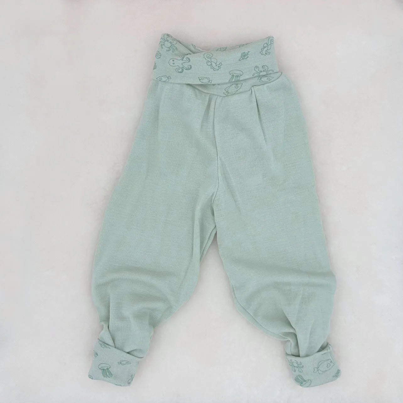 ENGEL Organic Wool/Silk Baby Pants in PASTELS