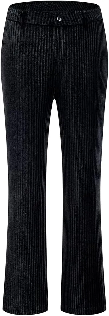 MODFUL Velvet Pant Suits for Women 2 Piece Set Casual Business Office Vintage Trouser-Suit