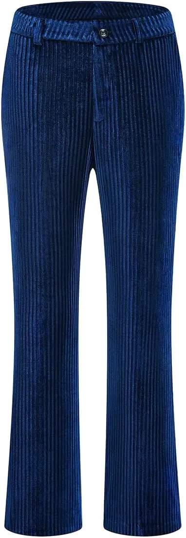 MODFUL Velvet Pant Suits for Women 2 Piece Set Casual Business Office Vintage Trouser-Suit