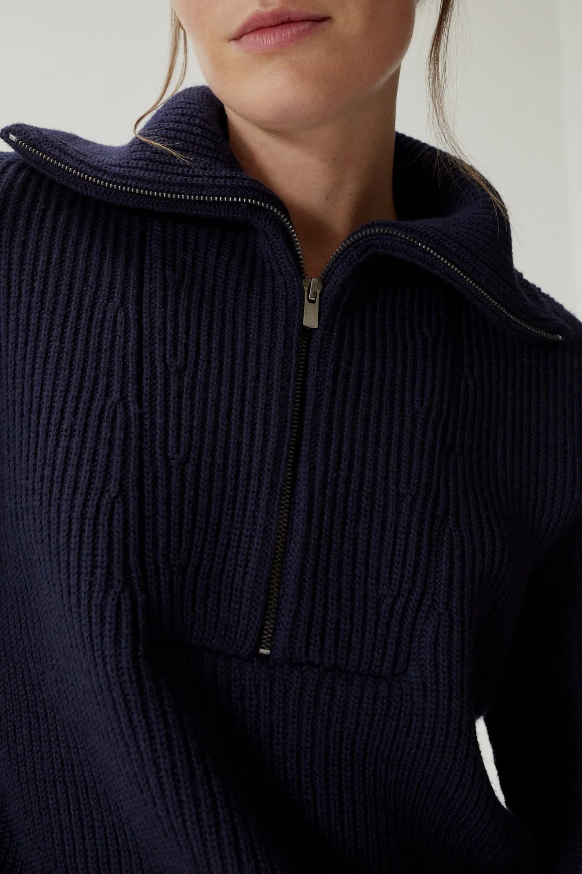 The Merino Wool Half-zip Sweater