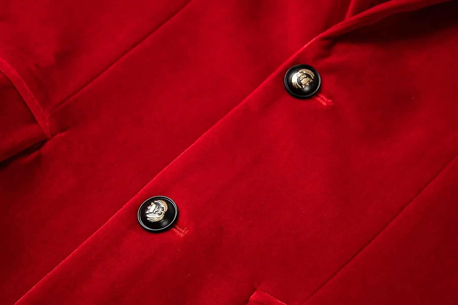 THWEI Mens Velvet Blazer Slim-Fit Fashion Solid Suit Jacket