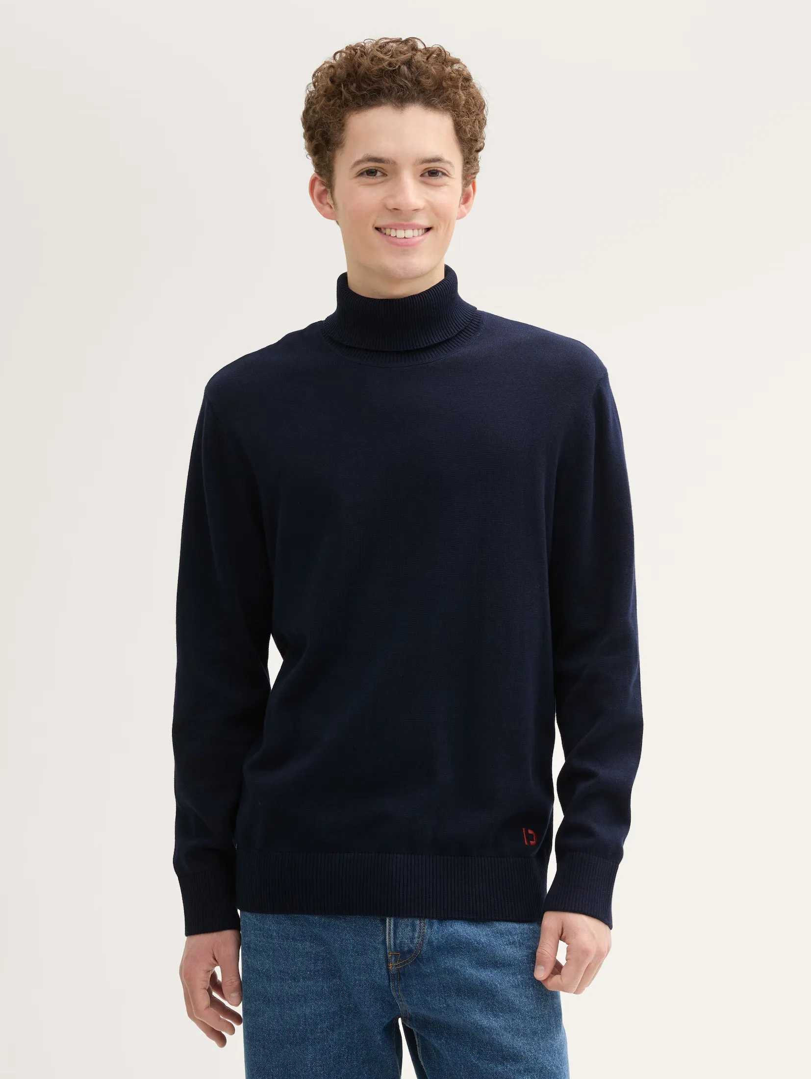 Tom Tailor Navy Basic Turtle Neck Sweater