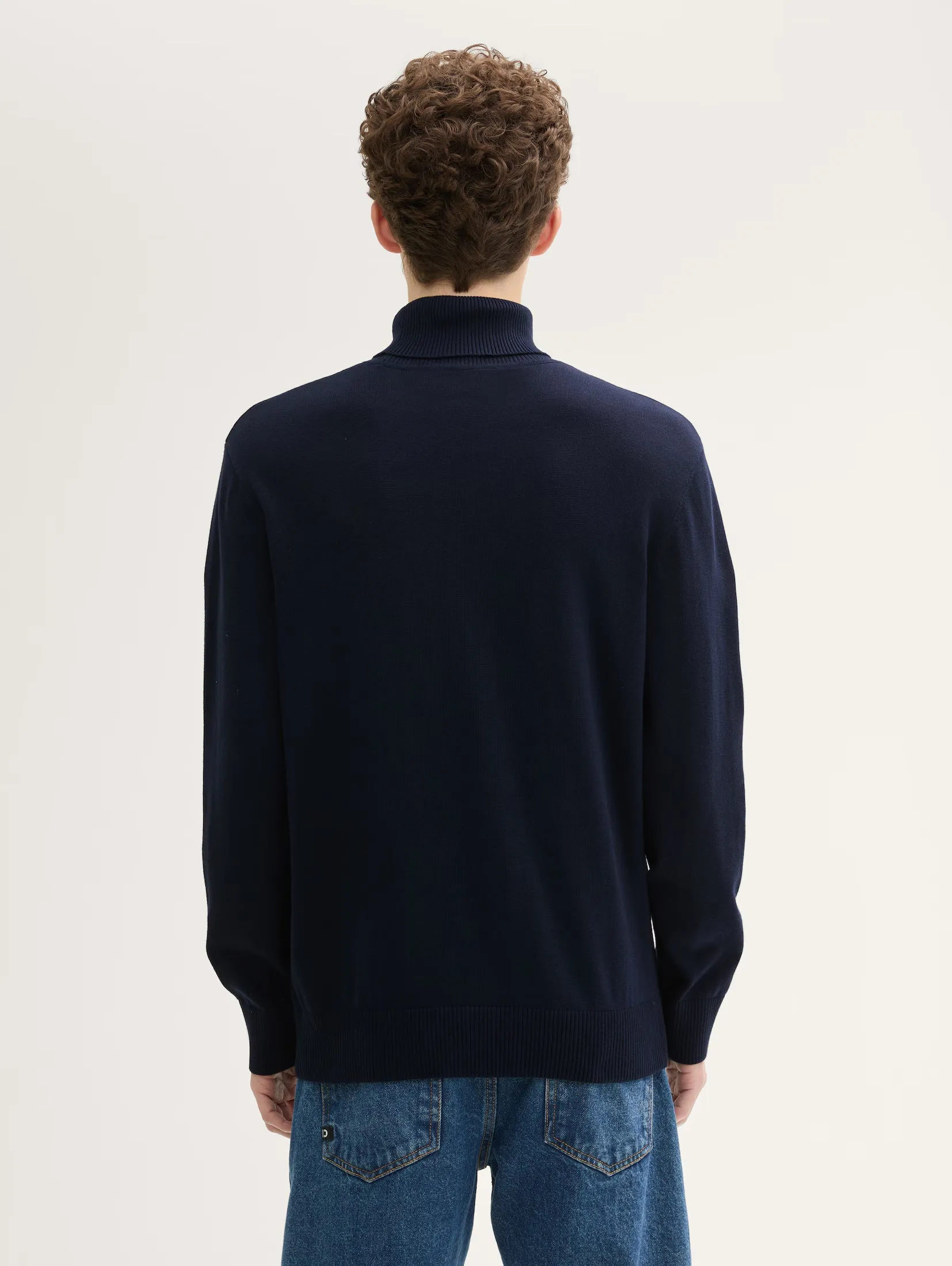Tom Tailor Navy Basic Turtle Neck Sweater