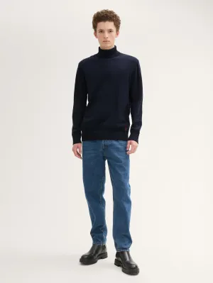 Tom Tailor Navy Basic Turtle Neck Sweater